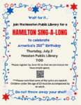 Hamilton Sing-a-long!